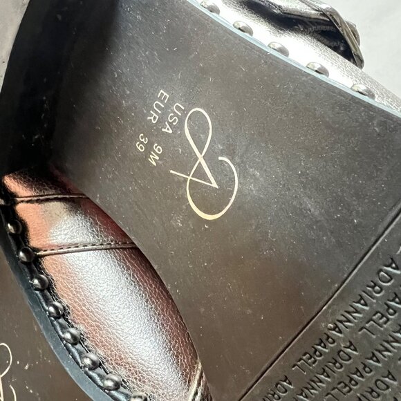 Adrianna Papell size 9 Silver Metallic Studded Loafers - Picture 13 of 14